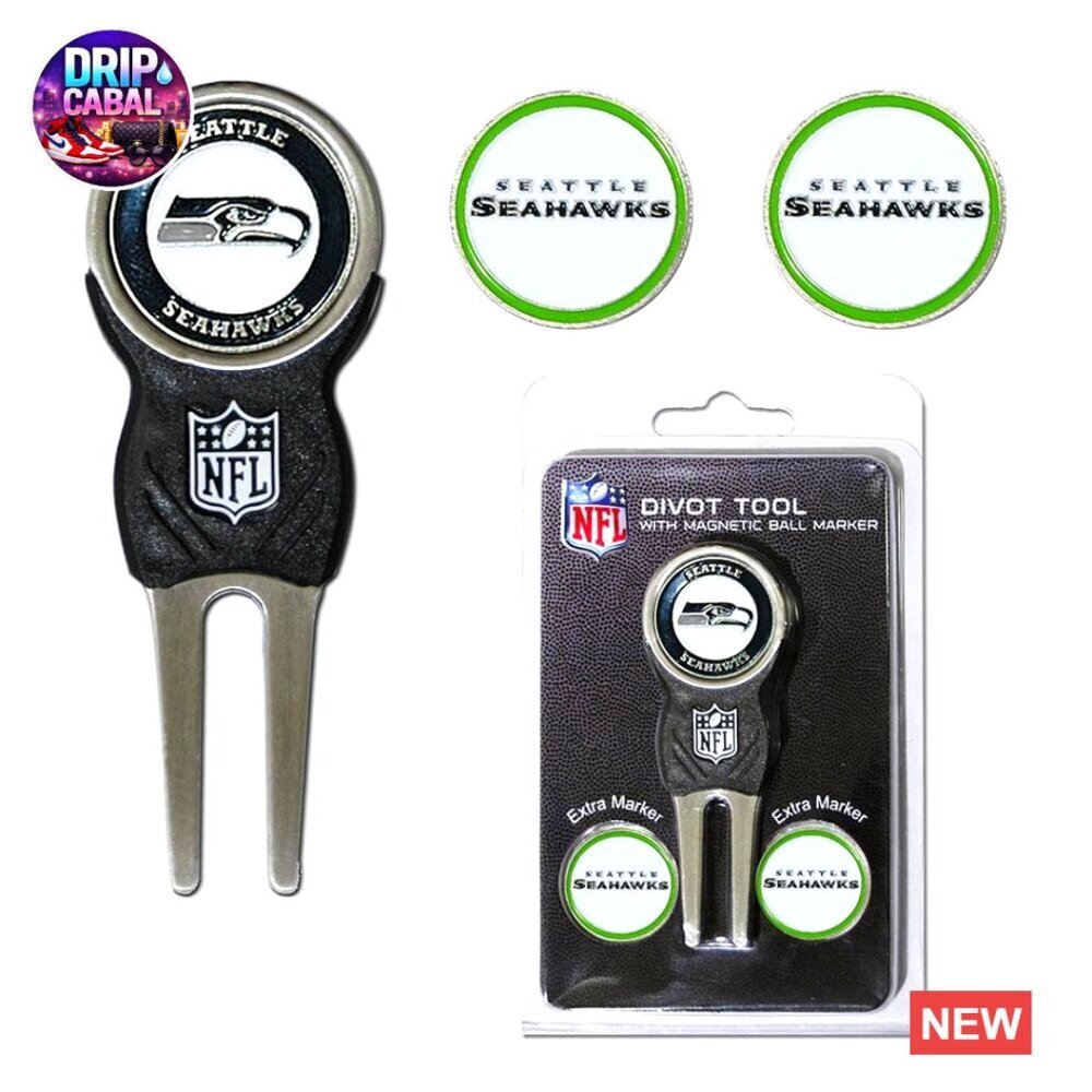 NFL Golf Divot Tool Set with Magnetic Ball Markers Team Spirit Accessory